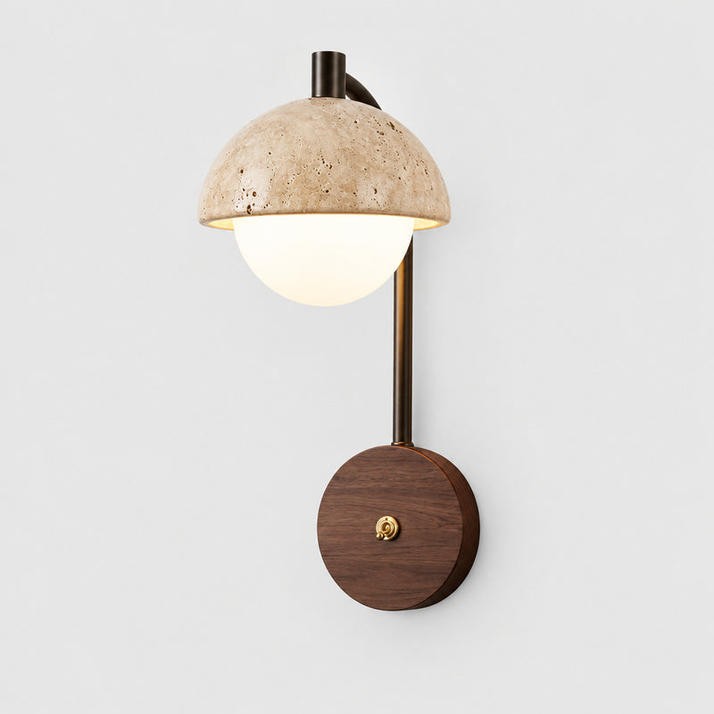 Sauge — Applique en travertin