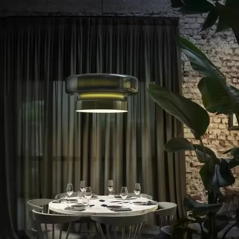 Dahlia — Suspension annulaire en verre