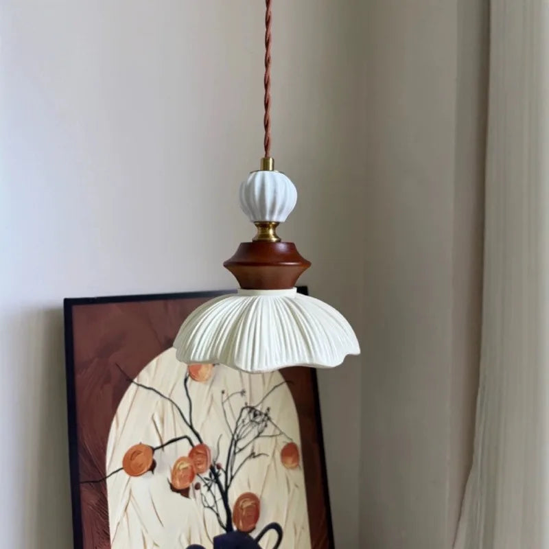 Anémone — Suspension fleur en céramique