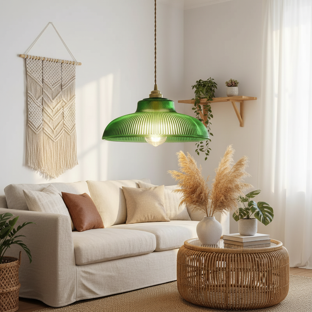 Ombelle — Suspension en verre pressé