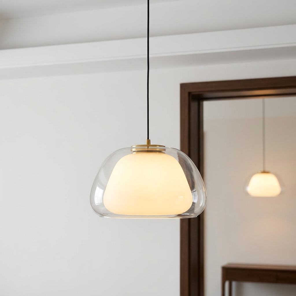 Fritillaire — Suspension cloche en verre
