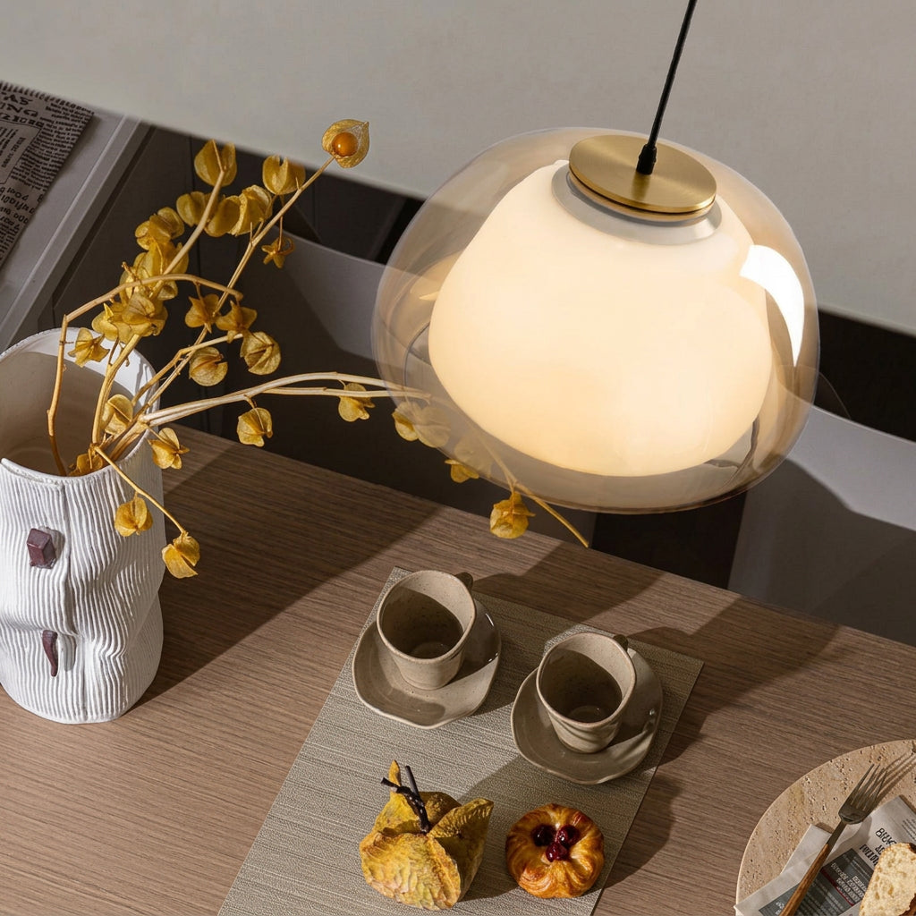 Fritillaire — Suspension cloche en verre