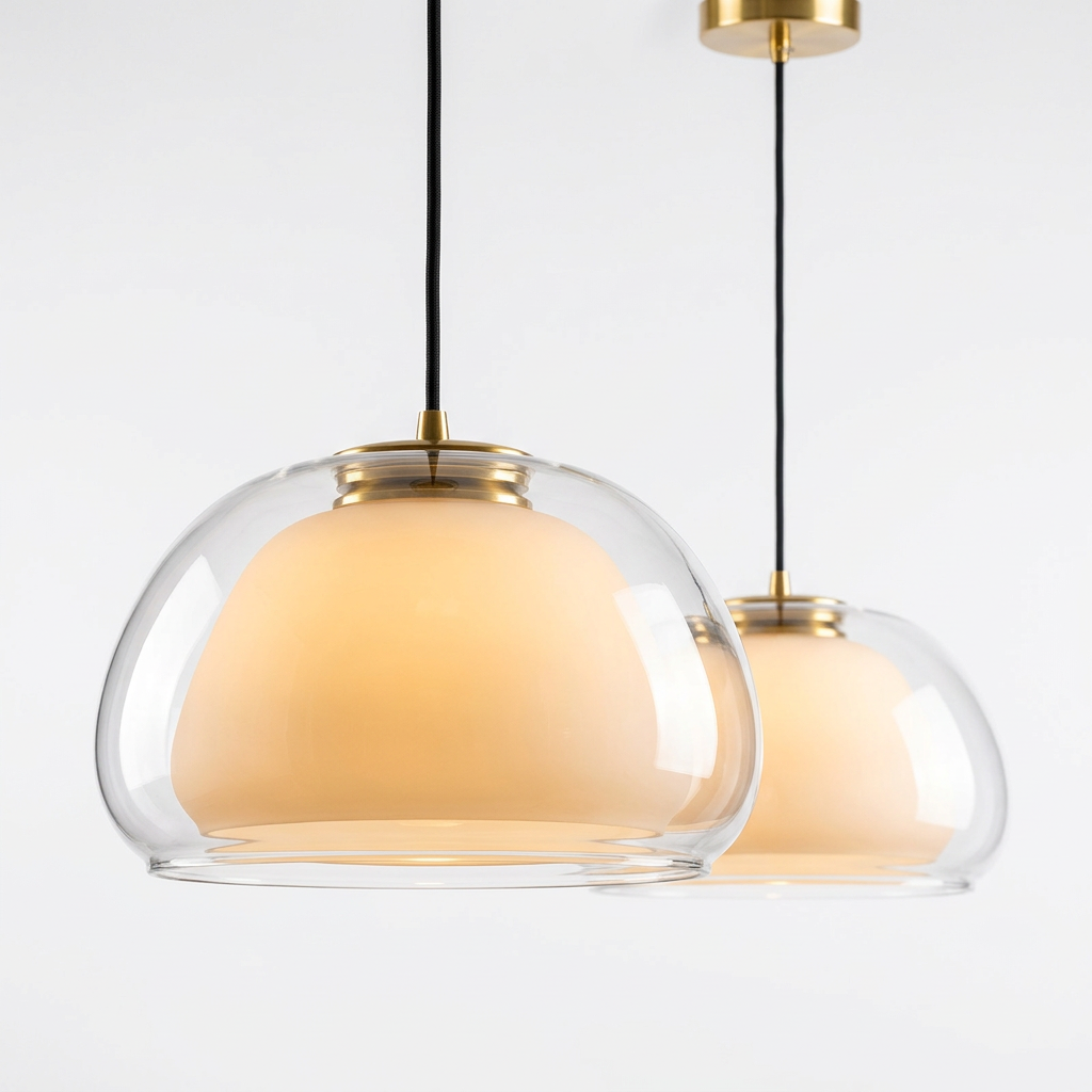 Fritillaire — Suspension cloche en verre