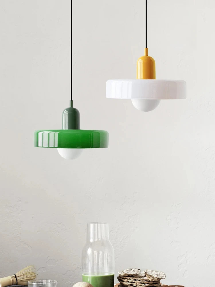 Tanaisie — Suspension disque en verre