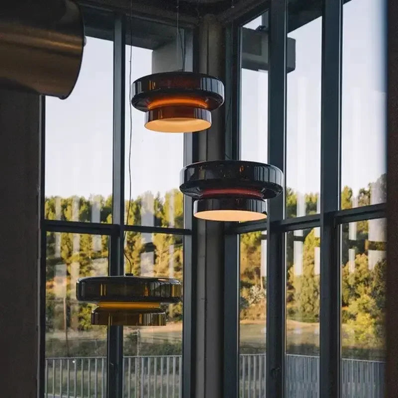 Dahlia — Suspension annulaire en verre