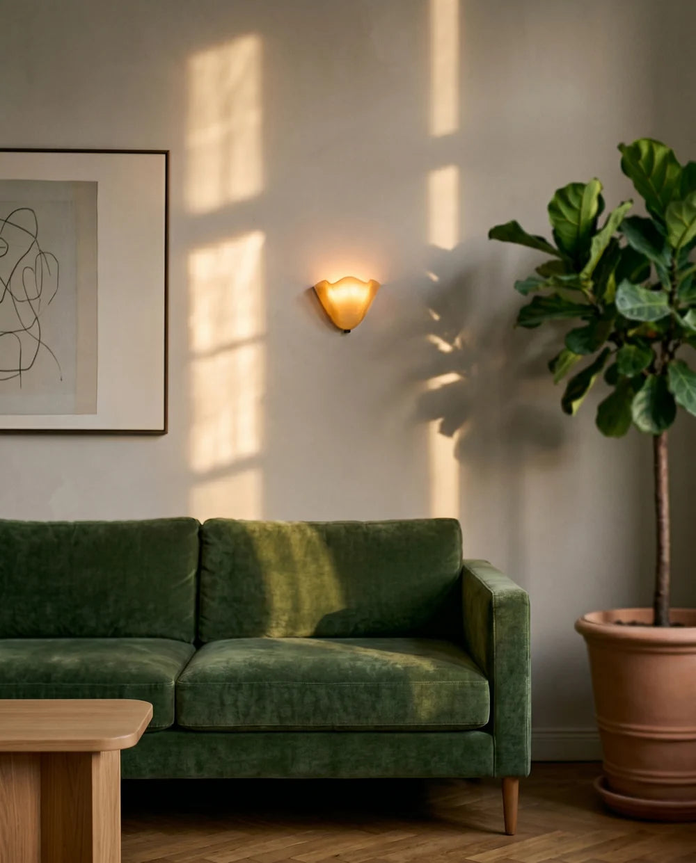 Amaryllis — Applique en verre
