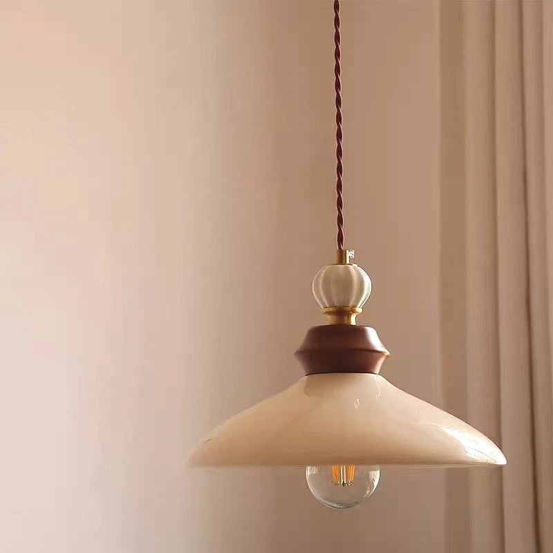 Iris — Suspension en céramique émaillée