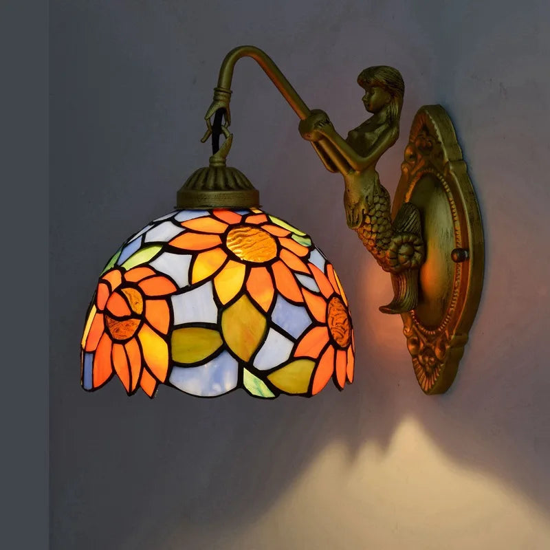 Saponaire — Applique en vitrail