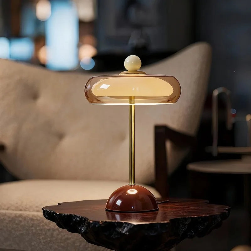 Souchet — Lampe à poser en verre