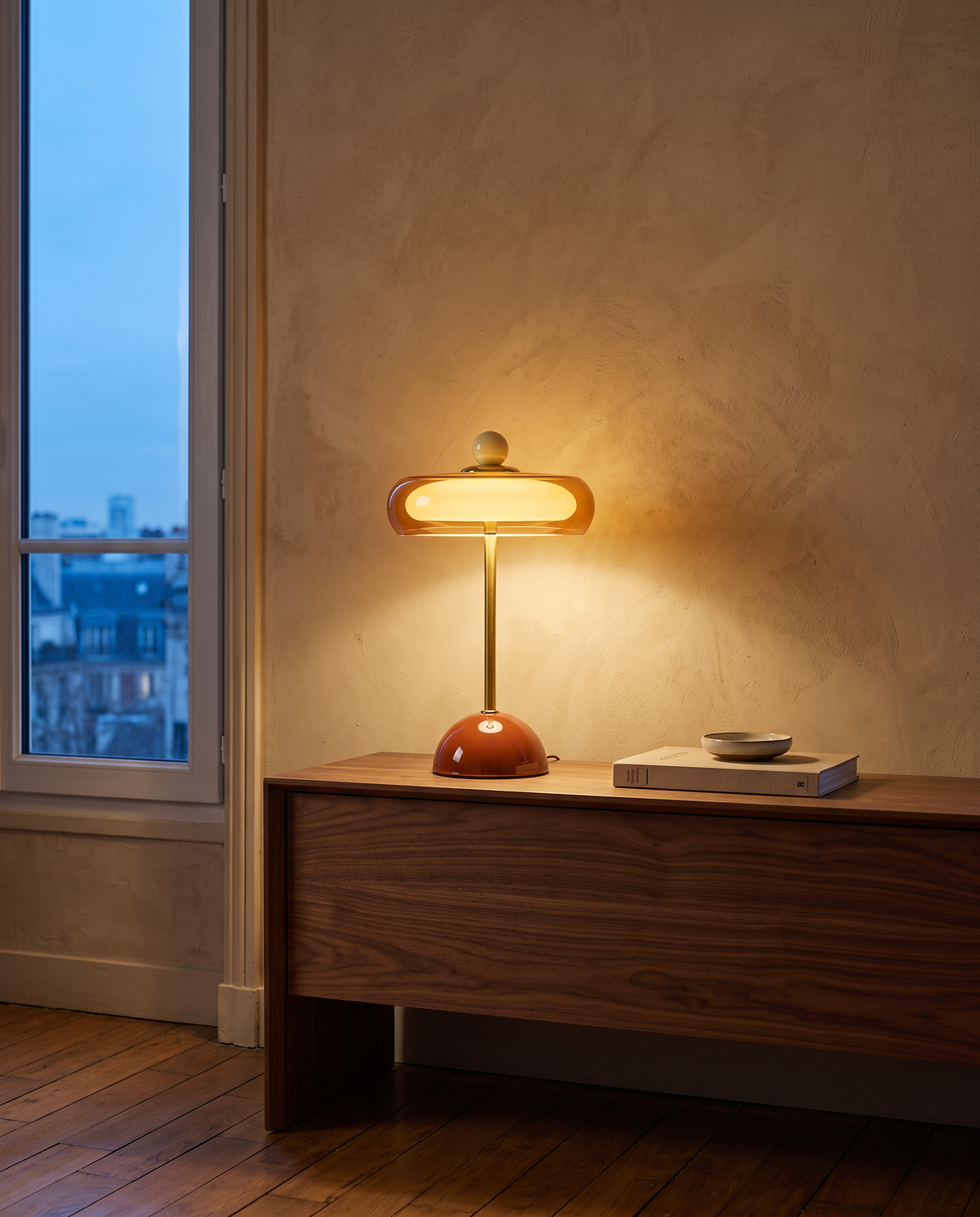 Souchet — Lampe à poser en verre