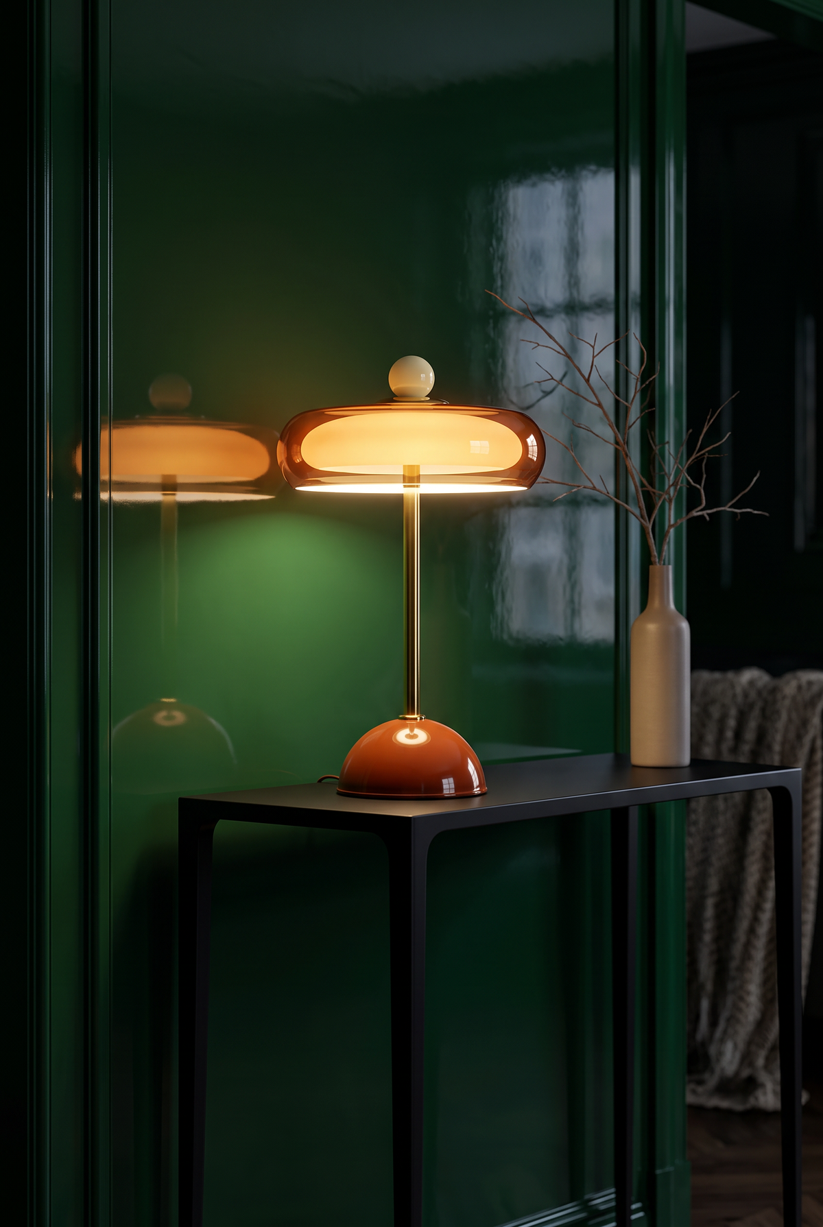 Souchet — Lampe à poser en verre