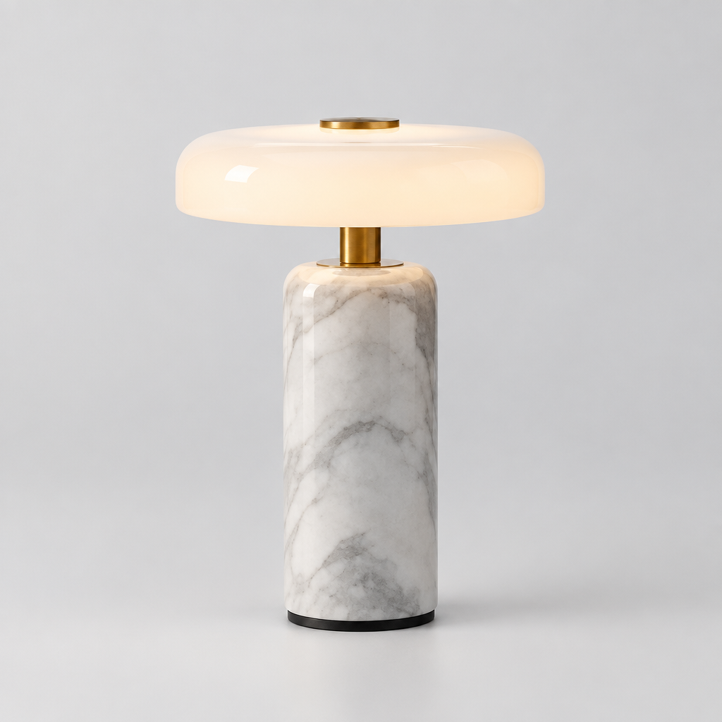 Statice — Lampe à poser en marbre