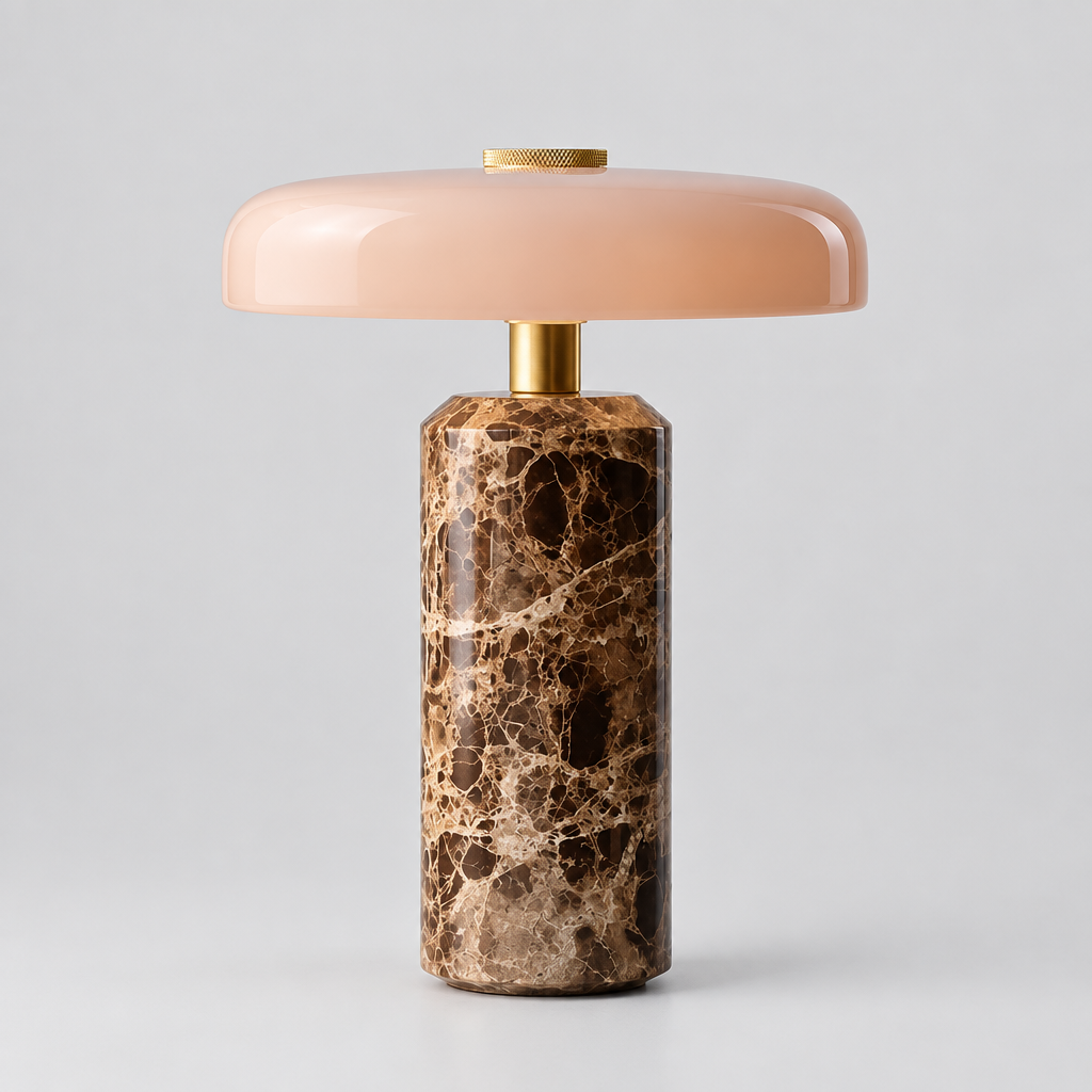 Statice — Lampe à poser en marbre