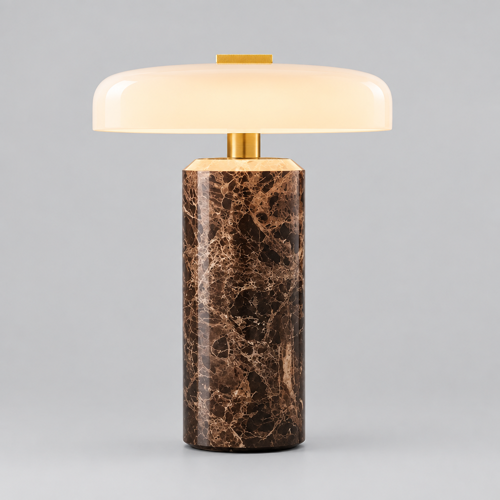 Statice — Lampe à poser en marbre