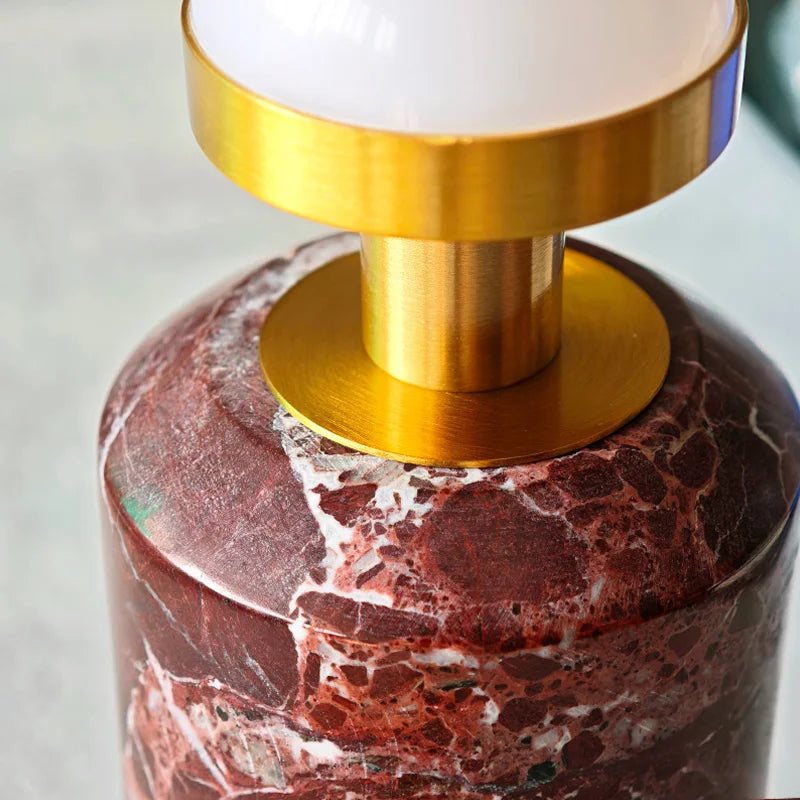 Statice — Lampe à poser en marbre
