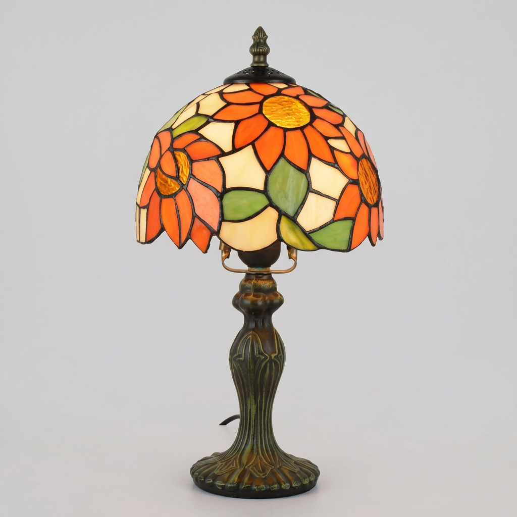 Véronique — Lampe à poser en vitrail
