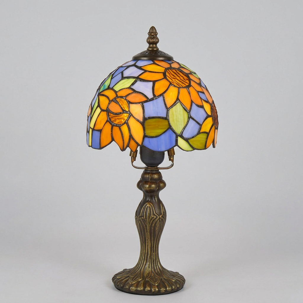 Véronique — Lampe à poser en vitrail